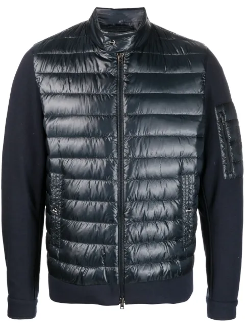 Herno padded-panel zipped jacket