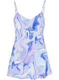 BCBG Max Azria marbled-pattern sleeveless top - Purple