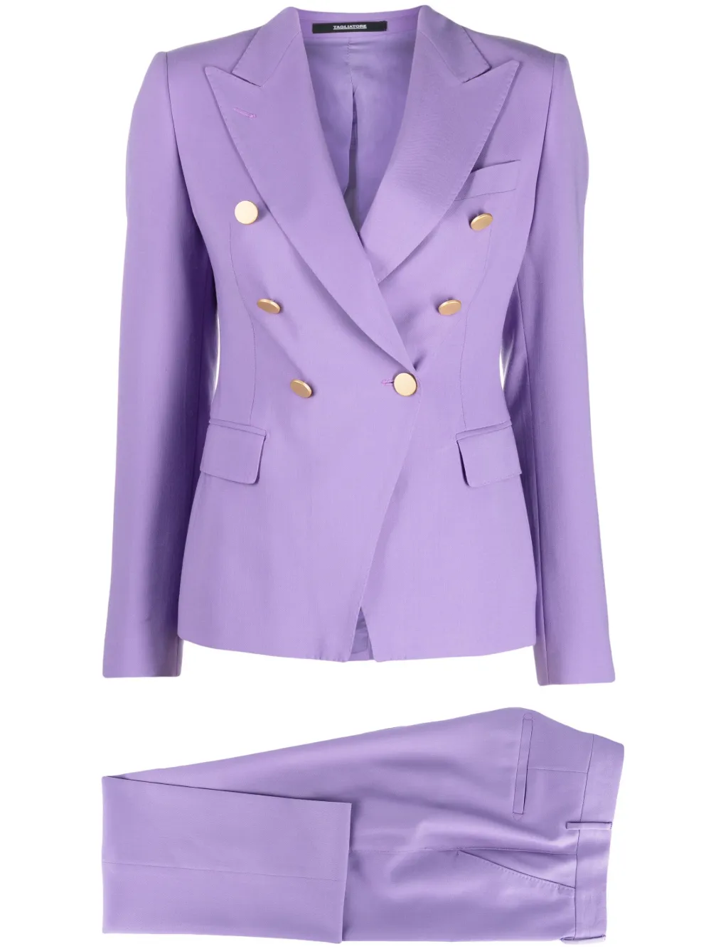 Tagliatore double-breasted suit jacket - Purple