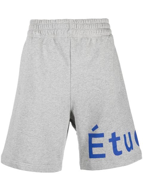 Etudes logo-print organic cotton shorts