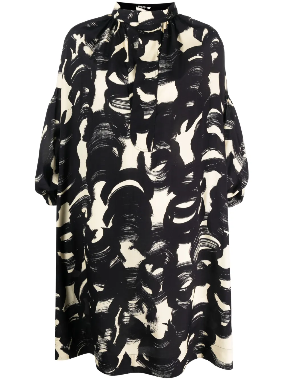 Colville Median Brushstroke-pattern Dress In Schwarz