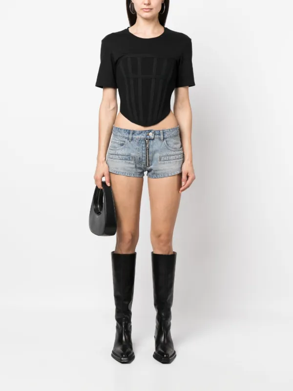 Courrèges Denim Micro Shorts | Blue | FARFETCH