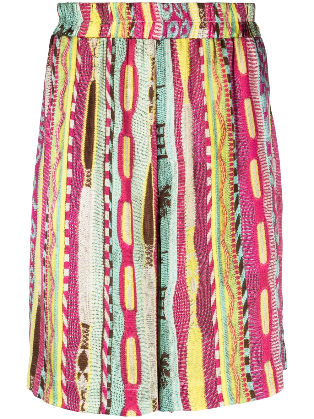 Laneus graphic-print bermuda shorts - Pink