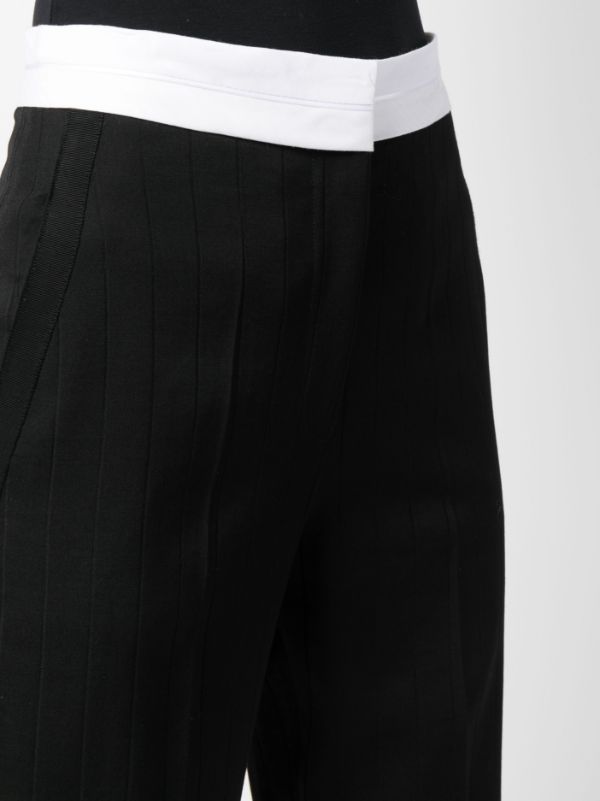 Victoria Beckham Satin straight-leg Trousers - Farfetch