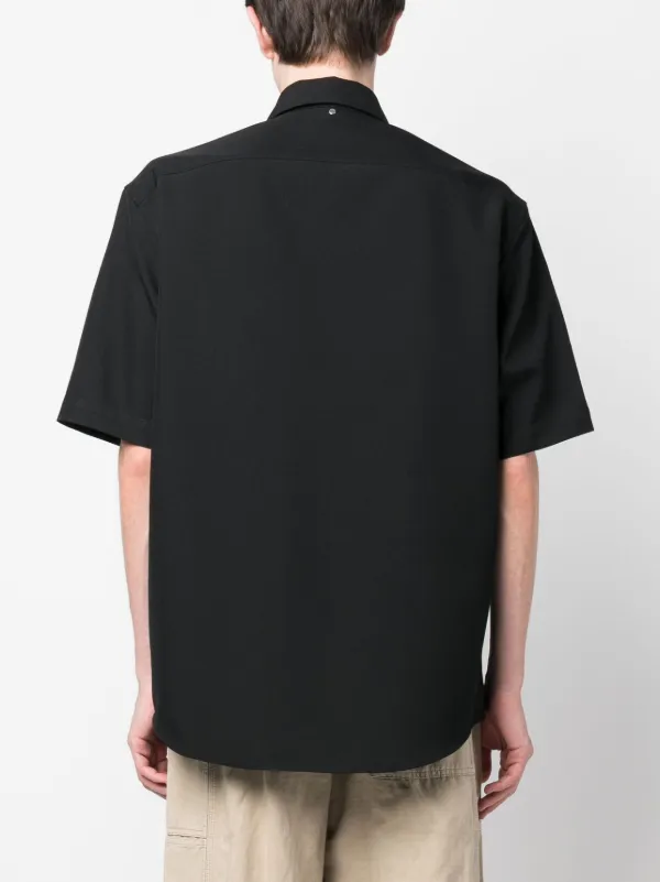 OAMC Ian short-sleeve virgin-wool Shirt - Farfetch