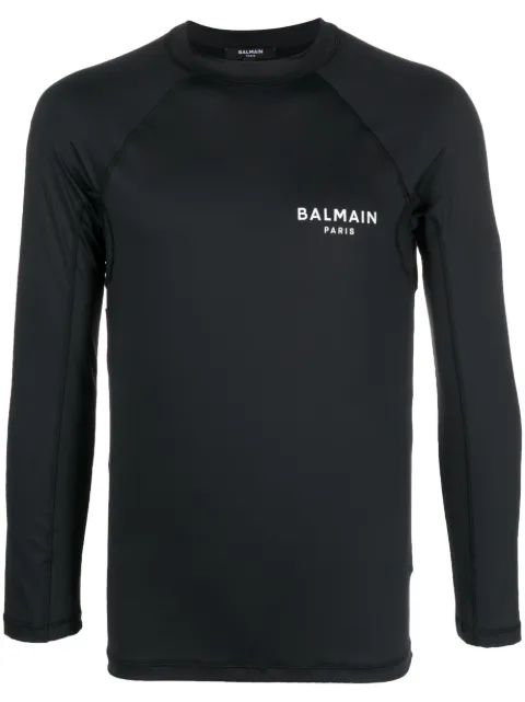 Balmain logo-print slim T-shirt