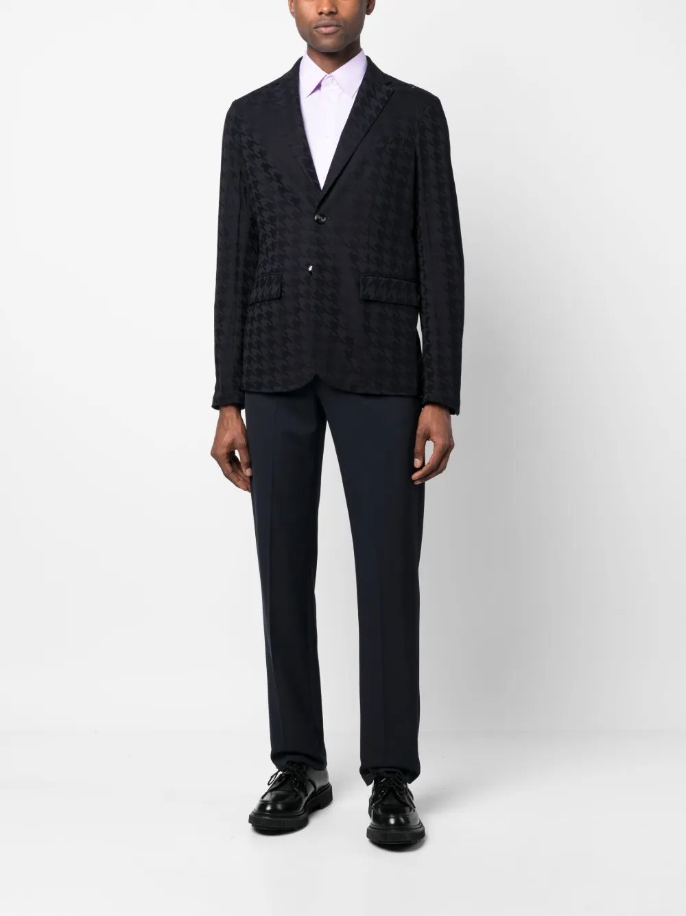 Emporio Armani Overhemd van stretchkatoen - Paars
