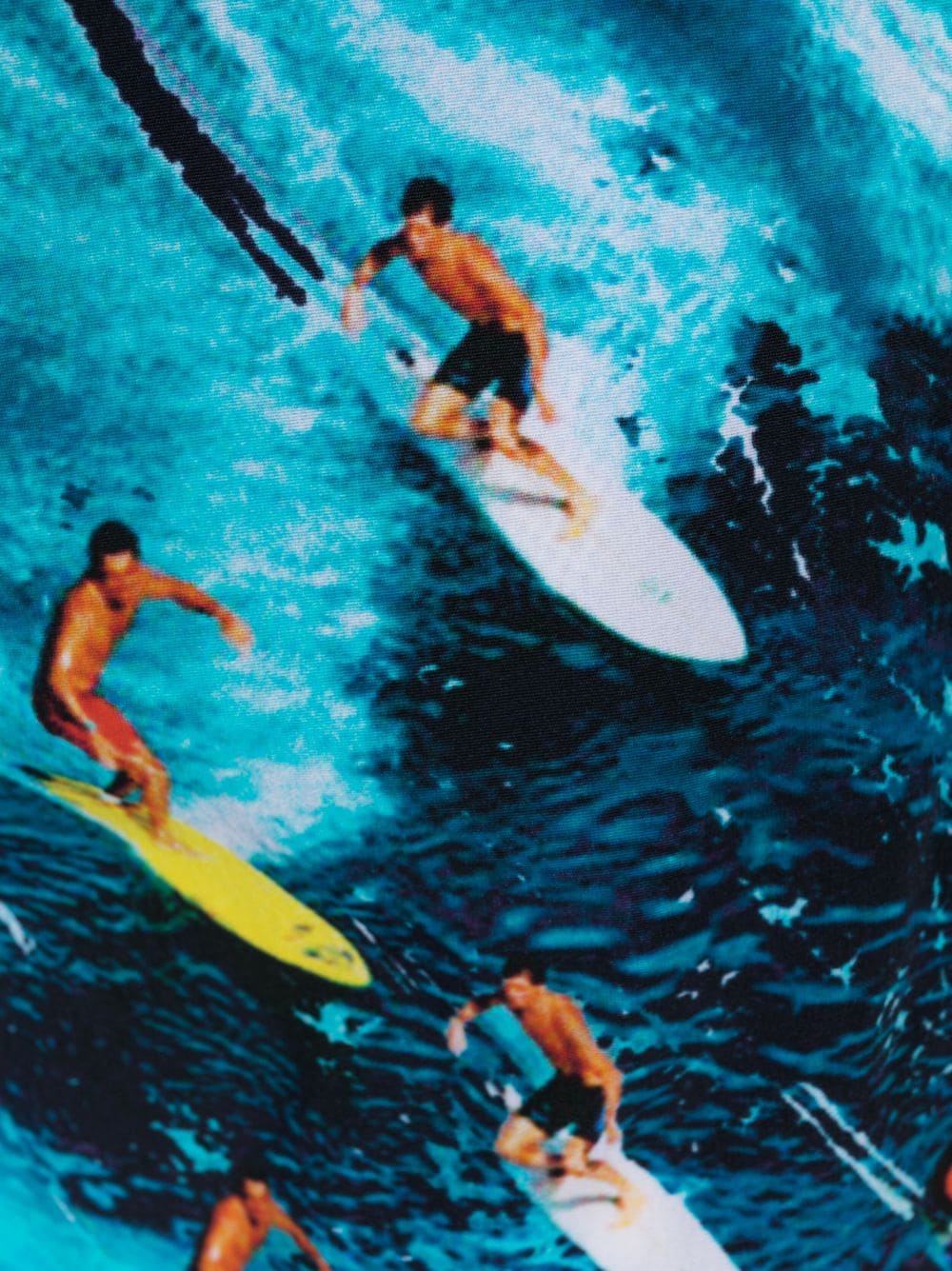 Shop Dsquared2 Surf-print Drawstring Swim Shorts In Blau