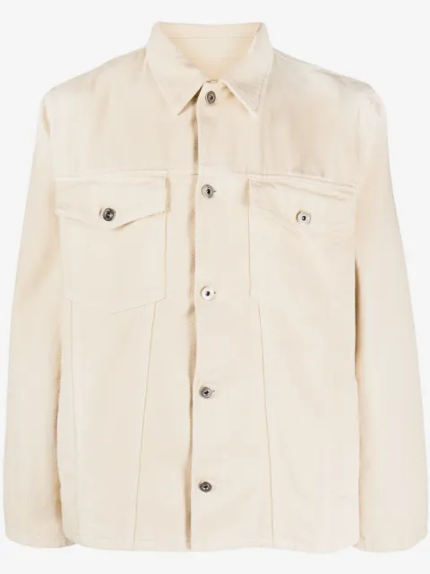 Off-White embroidered-motif denim shirt