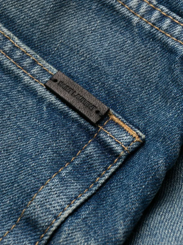 【関税＆送料込み】Saint Laurent Flare Denim Jeans Saint Laurent 70s Flare Denim Jeans - Medium Blu | Editorialist
