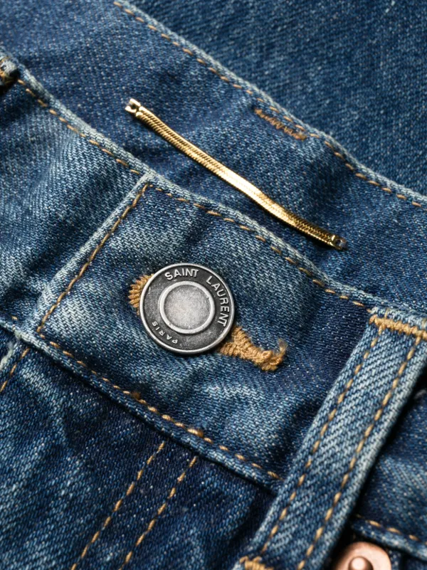 Saint Laurent Flared high-waisted Jeans | Blue | FARFETCH
