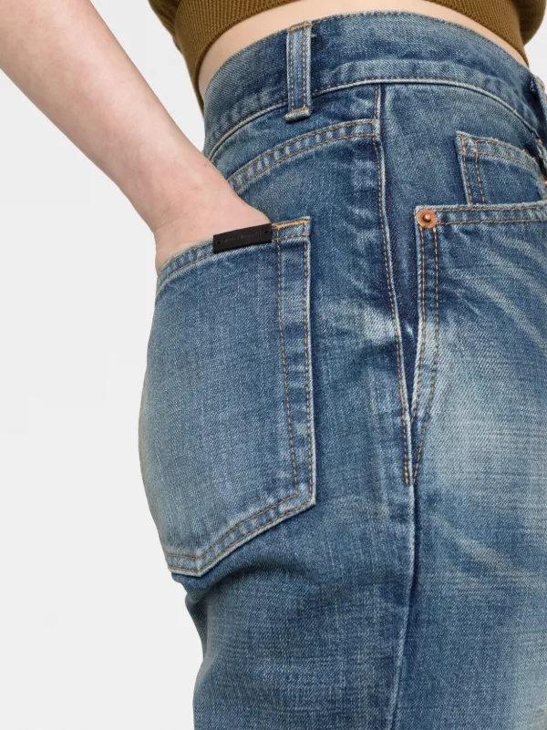 Saint Laurent Flared high-waisted Jeans | Blue | FARFETCH