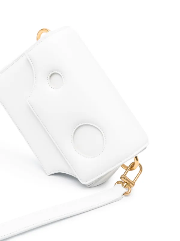 Off-White Burrow レザーショルダーバッグ | ホワイト | FARFETCH JP