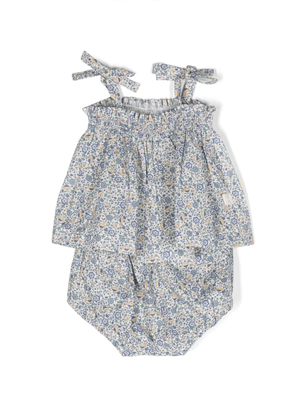 TEDDY & MINOU floral-print Cotton Short Set - Farfetch