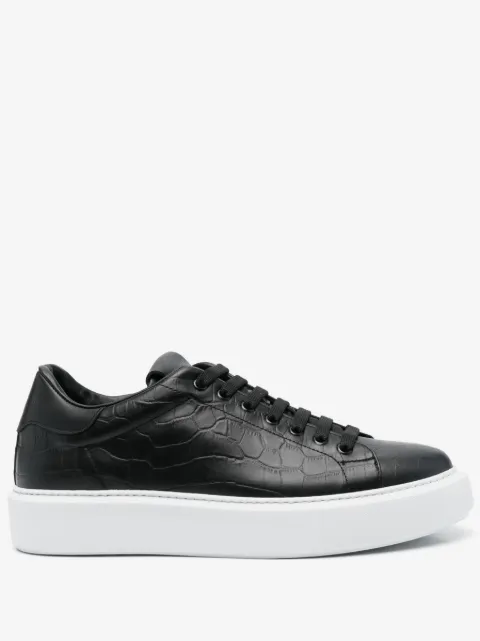 Giuliano Galiano Road Sneakers mit Kroko-Effekt