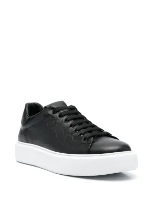 【関税&送料込】Giuliano Galiano Sneakers Giuliano Galiano Leather Lace Up Sneakers | Black | FARFETCH