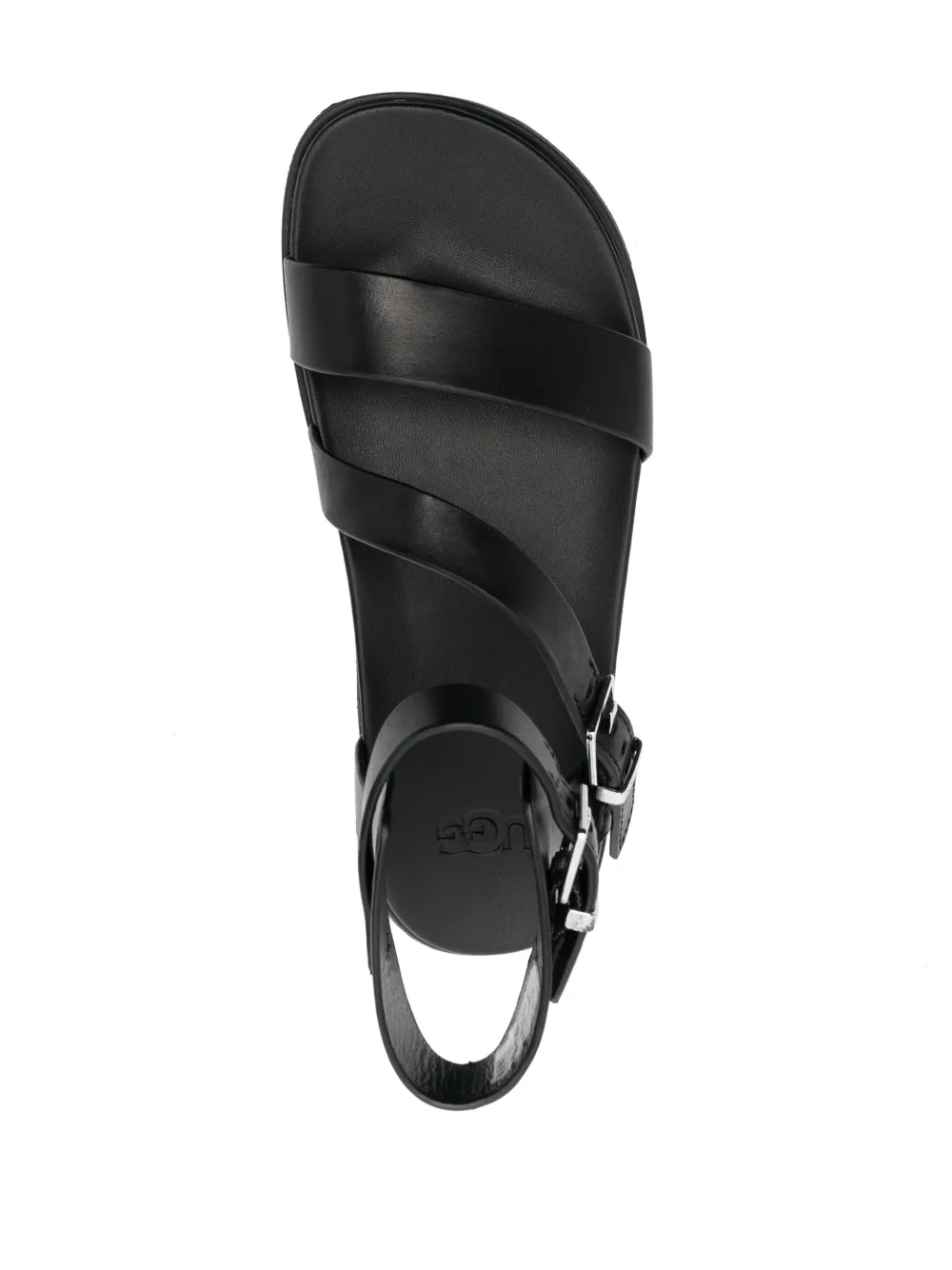 Ugg Ankle-strap Buckle Sandals In Schwarz