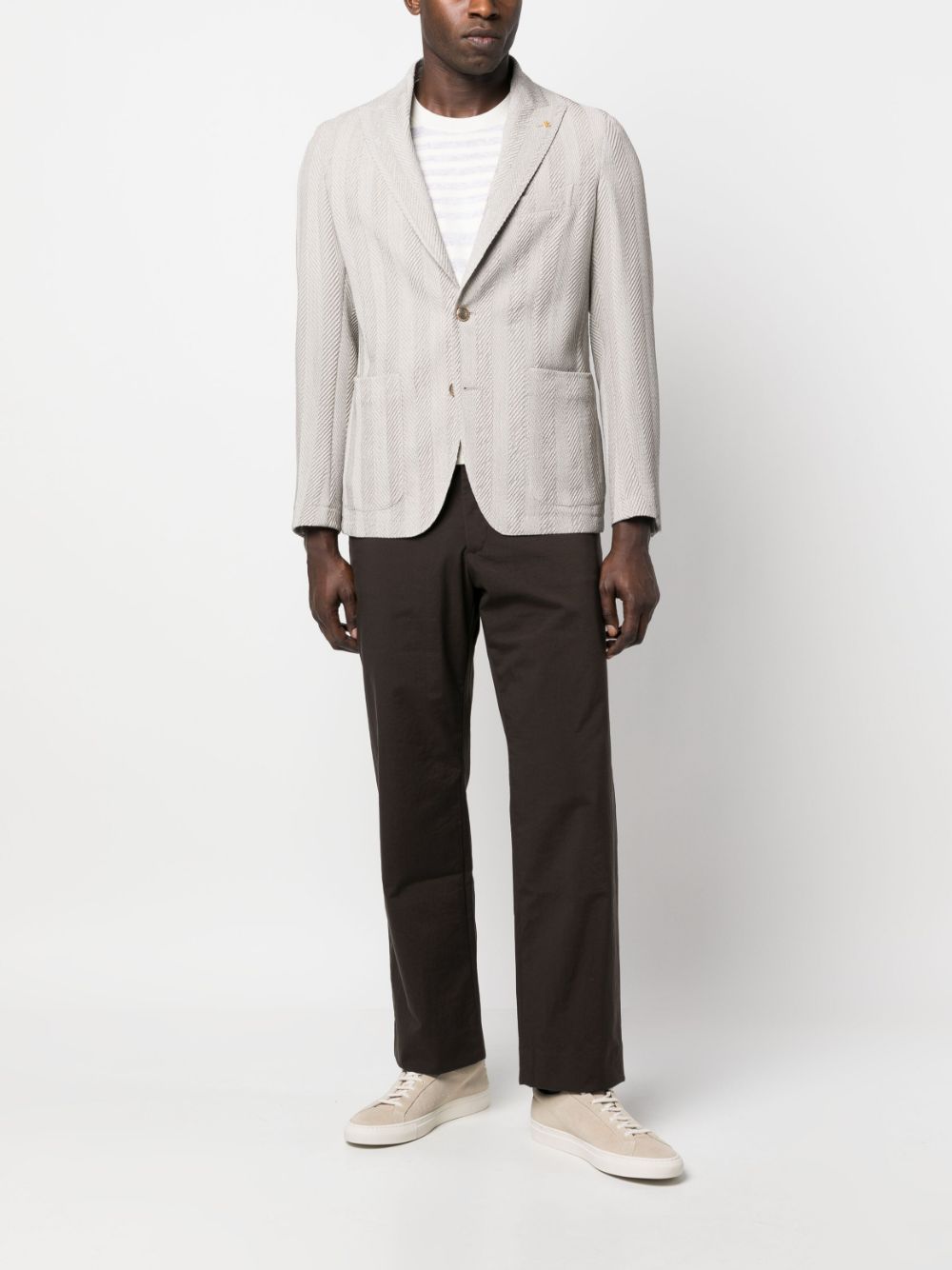 Tagliatore Blazer met enkele rij knopen - Beige