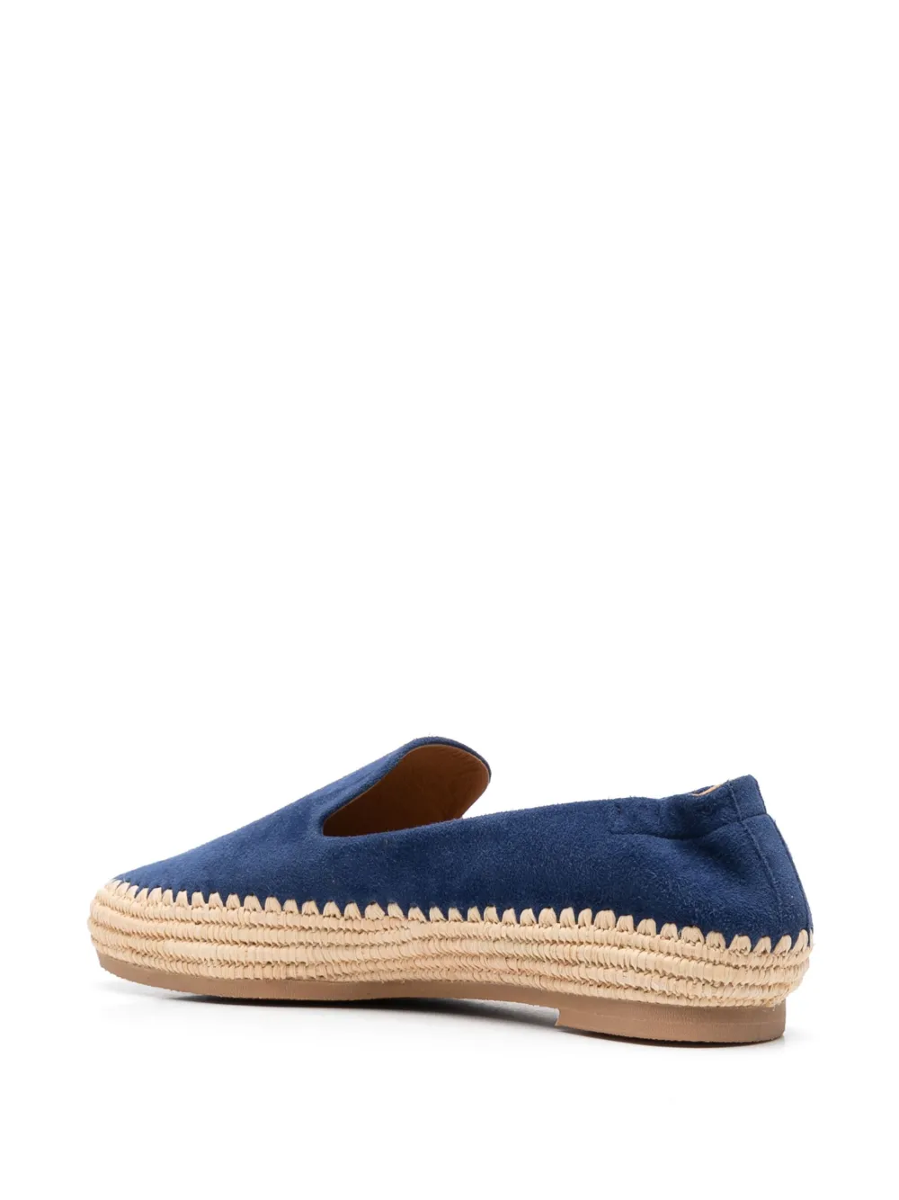 Shop Clergerie Calf-suede Slippers In Blue