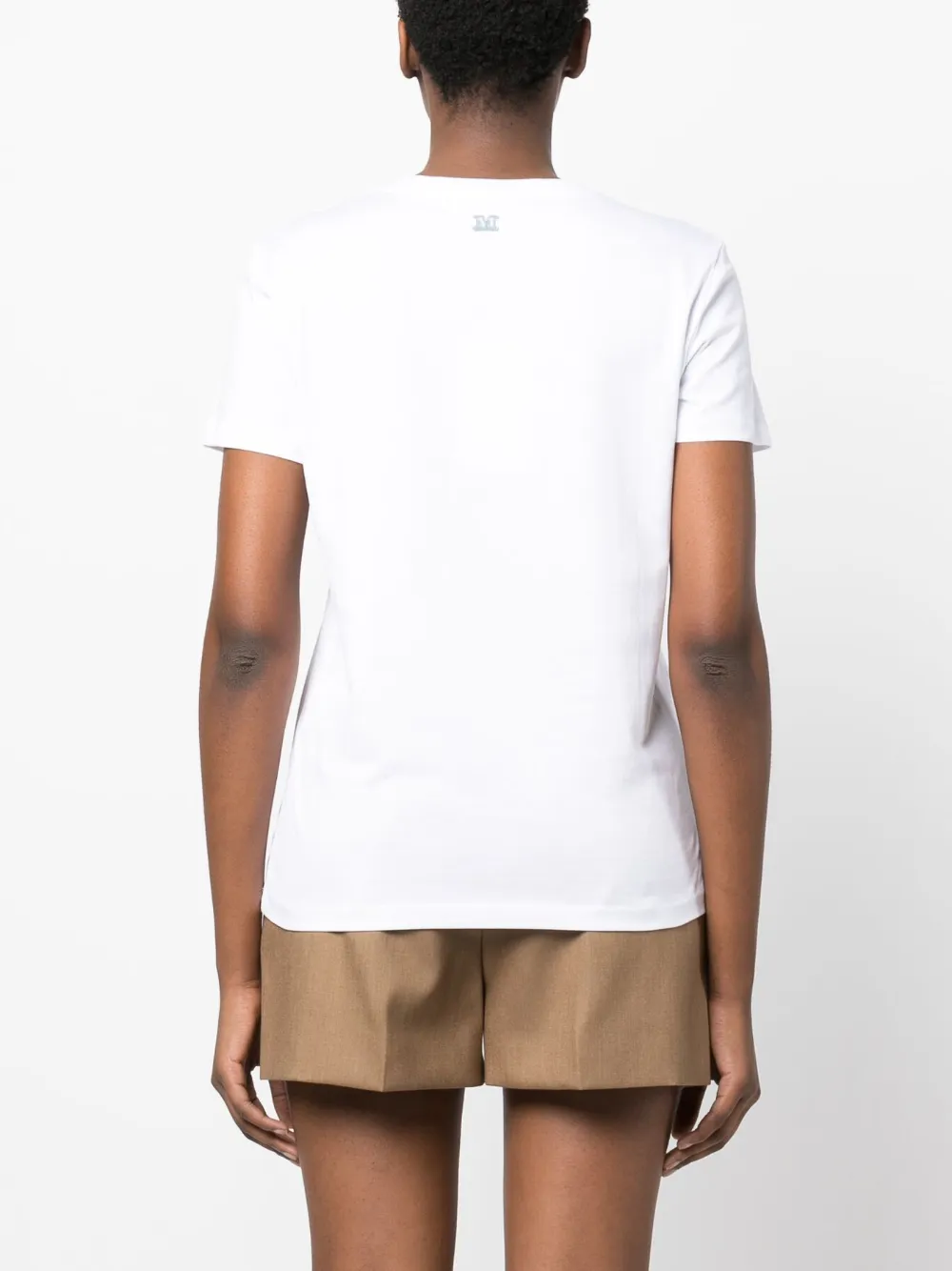 Max Mara T-shirt met logoprint Wit