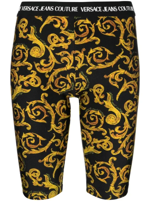 Versace Jeans Couture Sketch Couture-print cycling shorts