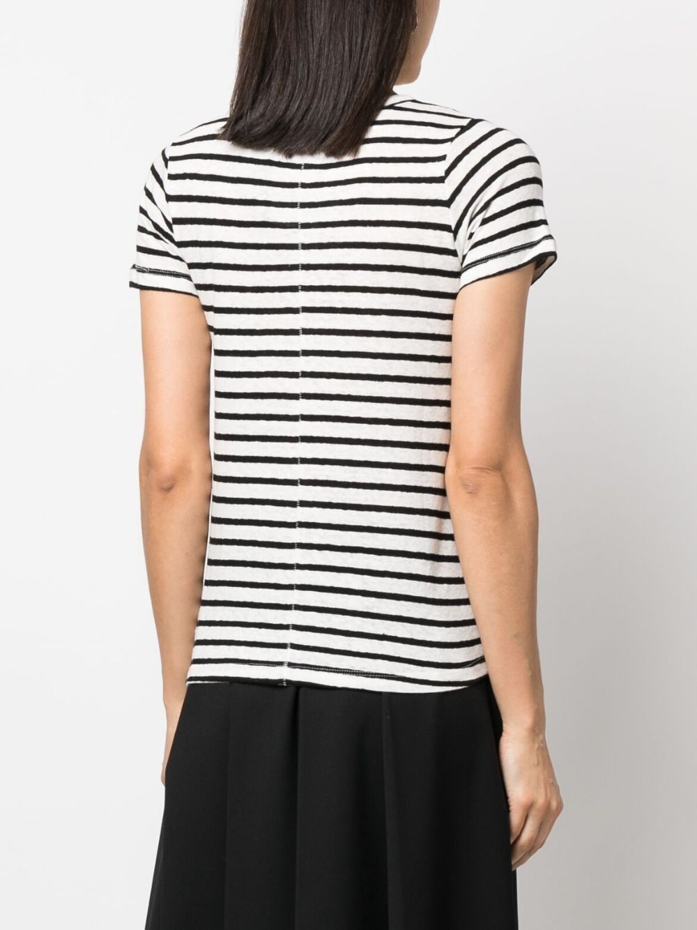 Shop Each X Other Striped Short-sleeve T-shirt In White