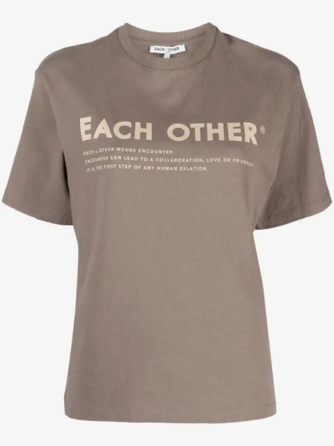 Each X Other logo-print cotton T-shirt