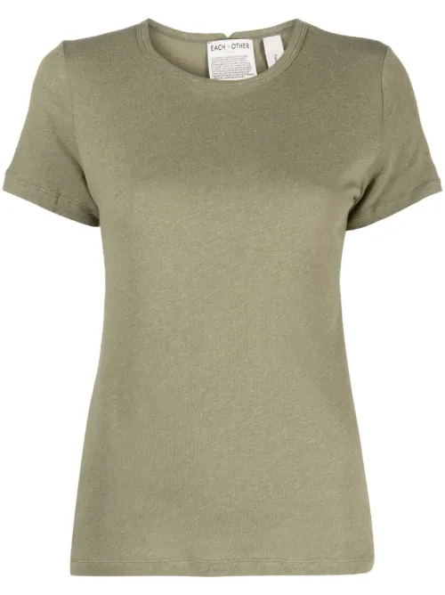 T-shirt chiné à col ras du cou - Each X Other - Modalova