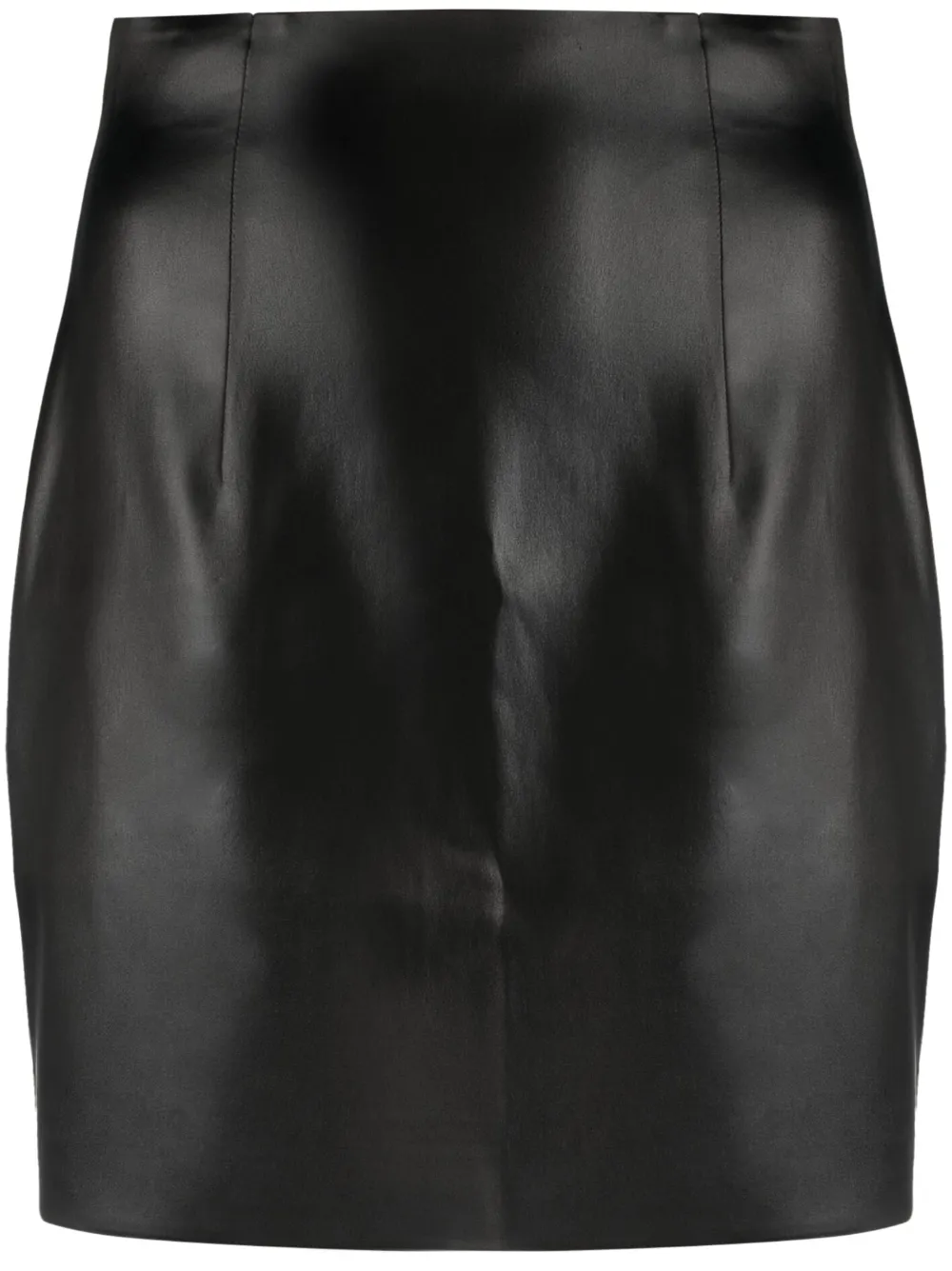 GAUGE81 Galway coated miniskirt - Black