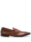 Henderson Baracco grained leather loafers - Brown