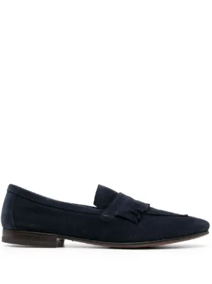 Tricker's Elton タッセル ローファー | ブルー | FARFETCH JP