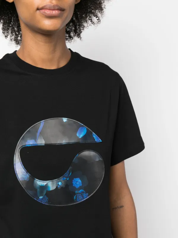 Coperni 背中尾翼デザインTシャツ Coperni フローラル Tシャツ | ブラック | FARFETCH JP