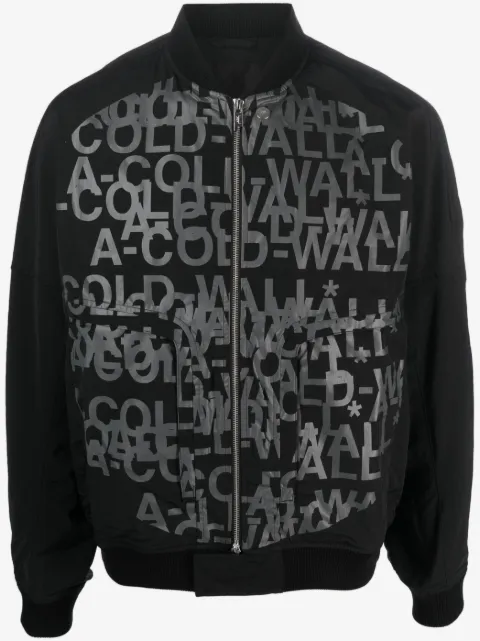 A-COLD-WALL* chamarra bomber con logo estampado