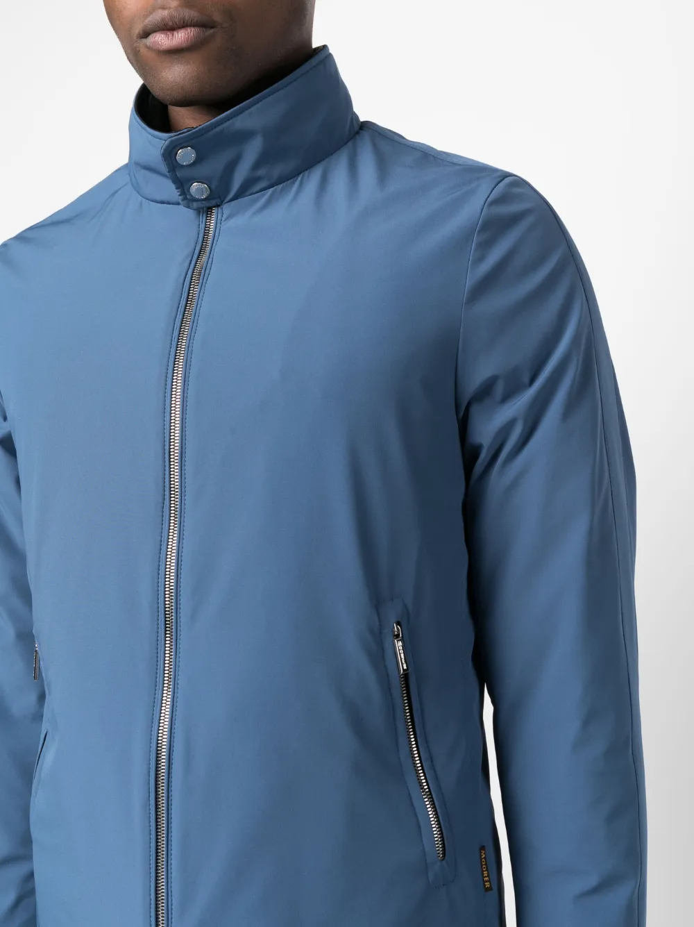 Moorer Plain Lightweight Jacket In Blau