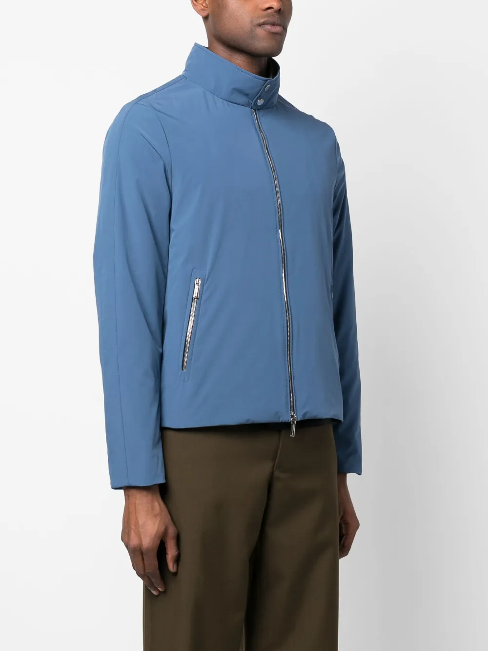 Moorer Plain Lightweight Jacket In Blau