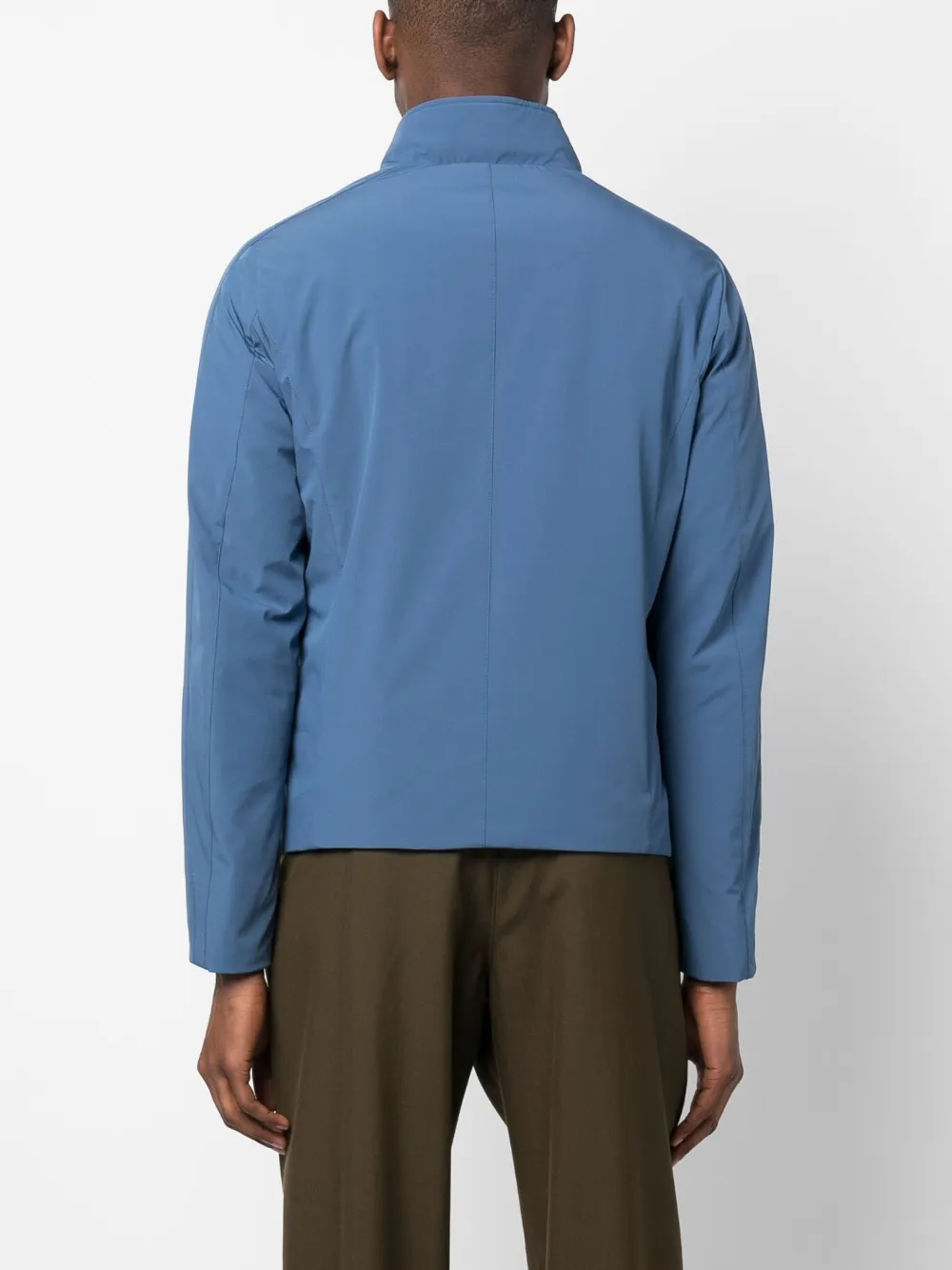 Moorer Plain Lightweight Jacket In Blau