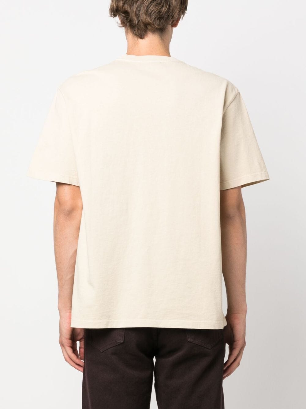 Shop Each X Other Logo-embroidered Cotton T-shirt In Neutrals