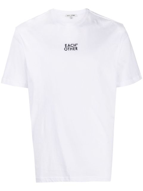 Each X Other logo-embroidered cotton T-shirt