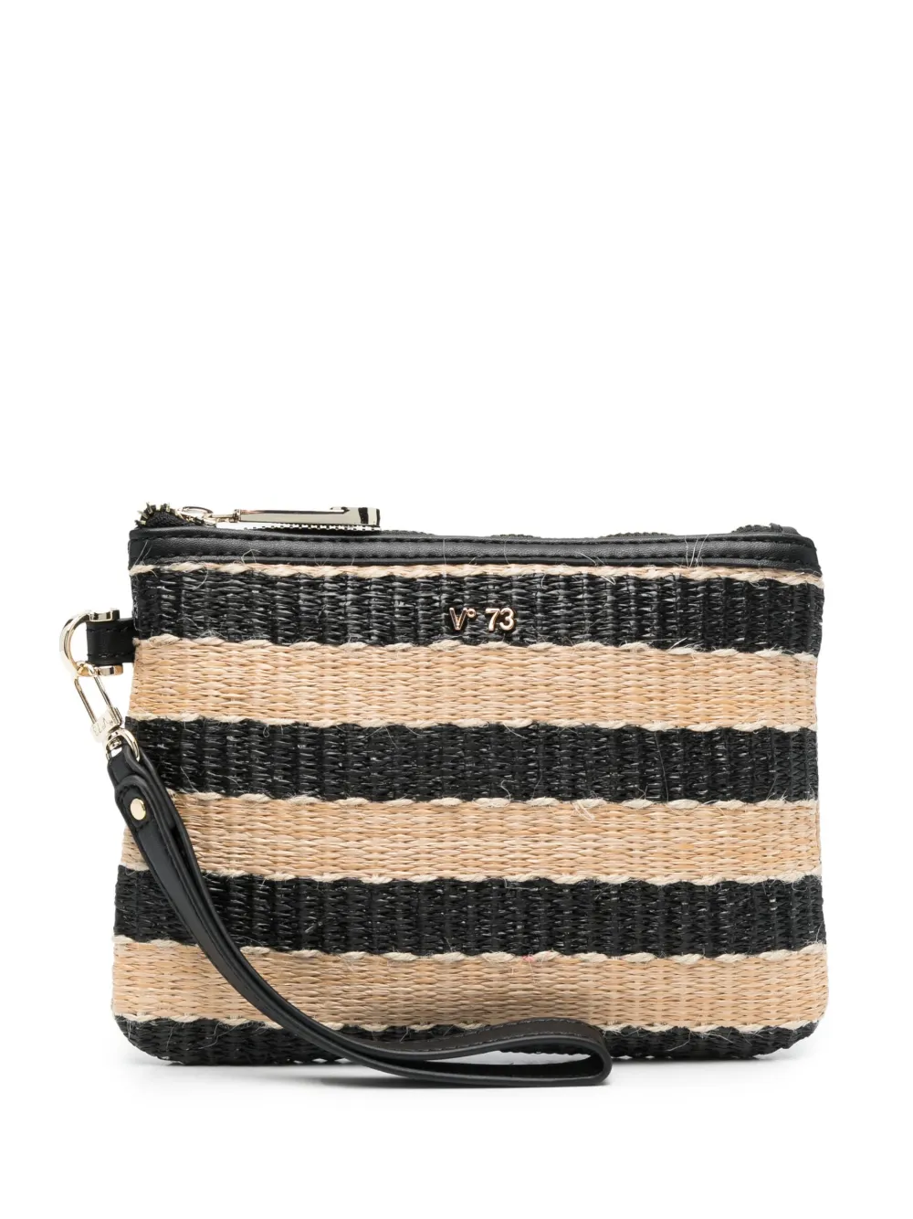 V°73 logo plaque-detail makeup bag