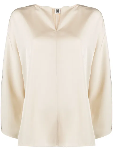 By Malene Birger Bluse mit V-Ausschnitt