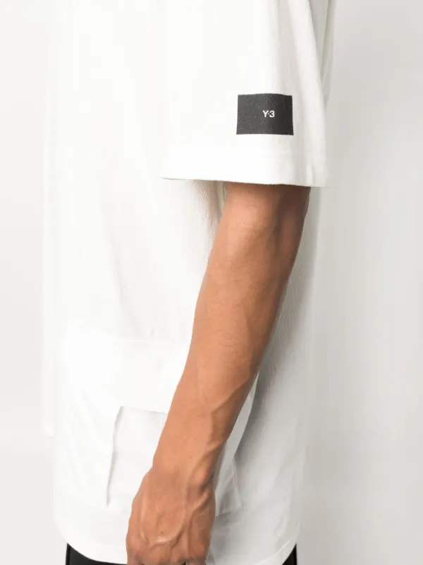 Y-3 logo-patch short-sleeve T-shirt | White | FARFETCH CA