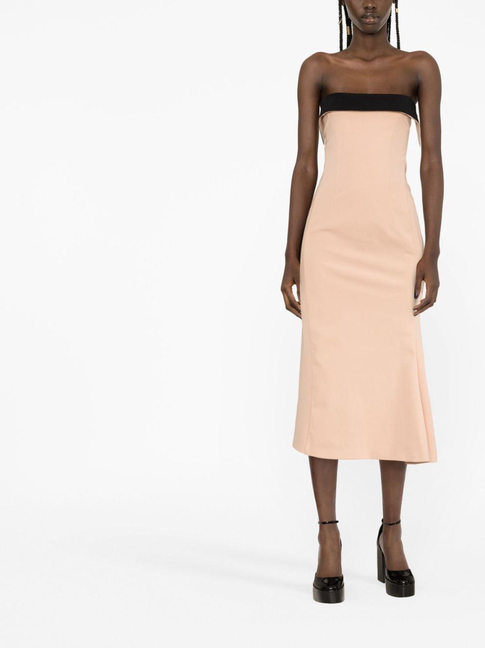 Philosophy Di Lorenzo Serafini Strapless jurk - Roze