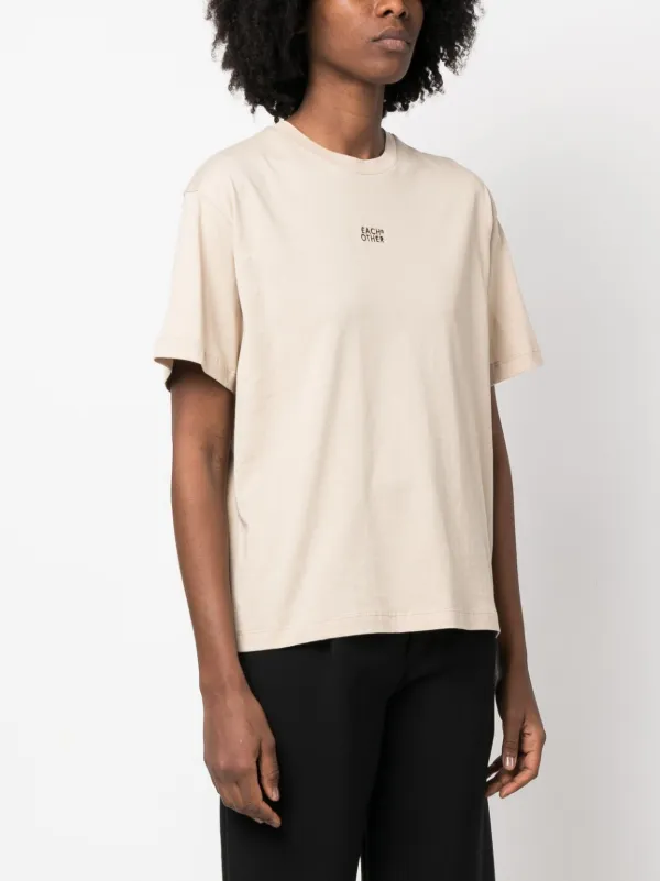 Each X Other ロゴ Tシャツ | ニュートラル | FARFETCH JP