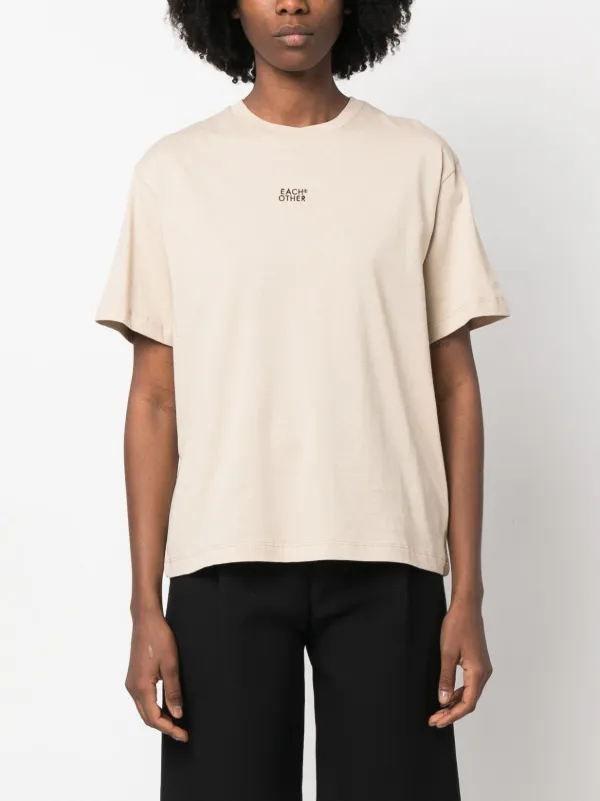 Each X Other ロゴ Tシャツ | ニュートラル | FARFETCH JP