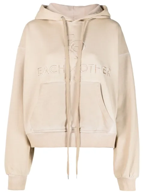 Each X Other Cropped-Hoodie mit Logo-Stickerei