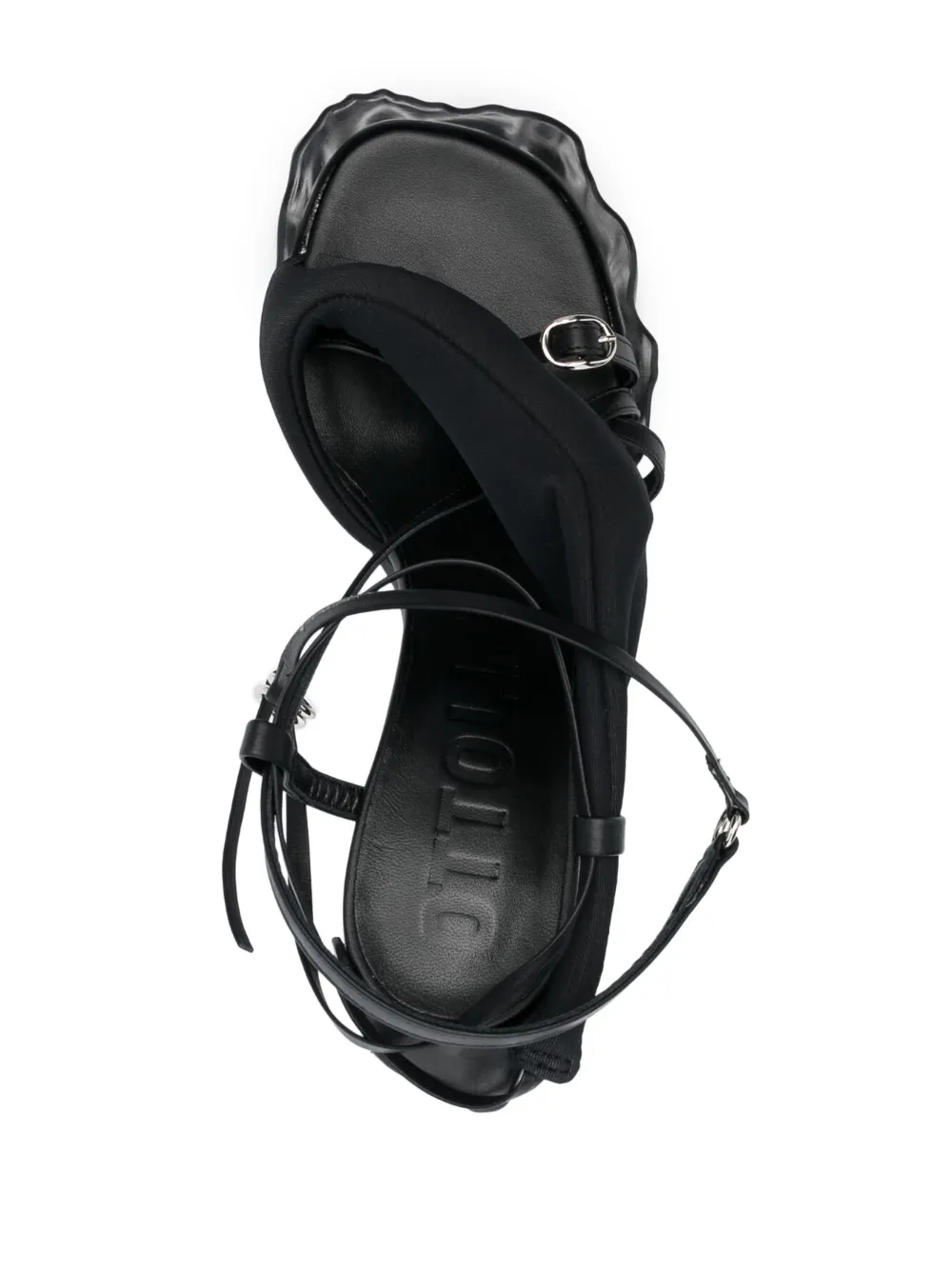 OTTOLINGER FLOWER 105MM LEATHER SANDALS