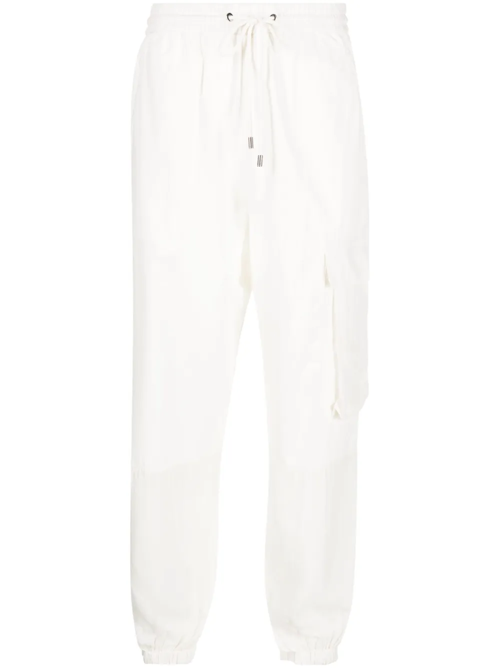 Iceberg drawstring cotton track pants - White