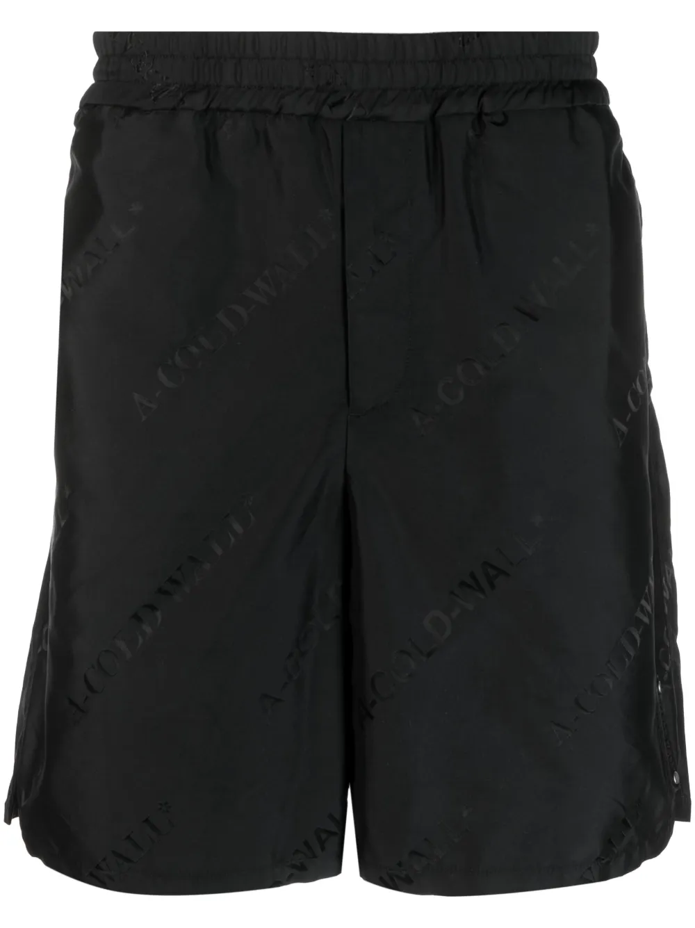 A-COLD-WALL* monogram-print shorts – Black