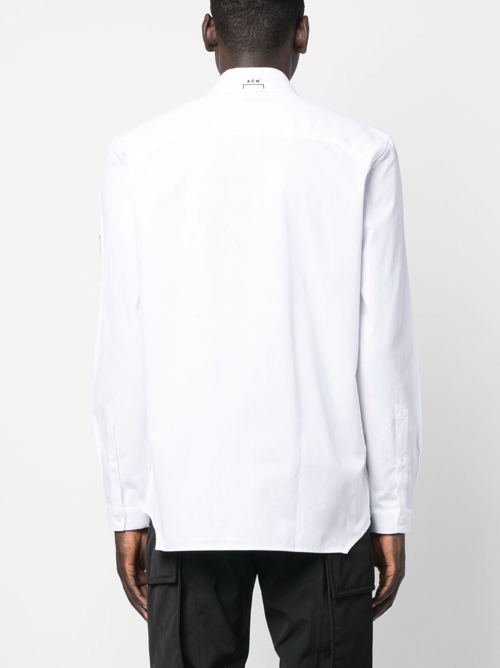 Shop A-cold-wall* Long-sleeve Button-fastening Shirt In White