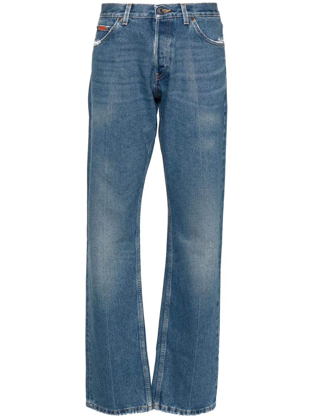 Martine Rose Jeans dritti a vita bassa - Blu
